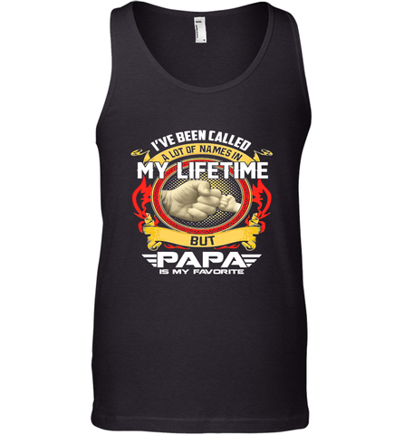 I've Been Called Lot Of Name But Papa Is My Favorite Men's Tank Top Men's Tank Top / Black / XS Men's Tank Top - belovedtshirt