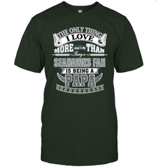 NFL The Only Thing I Love More Than Being A Seattle Seahawks Fan Is Being A Papa Football Men's T-Shirt Men's T-Shirt - belovedtshirt