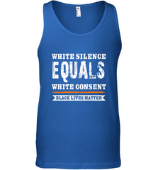 White Silence Equals White Consent Black Lives Matter Men's Tank Top Men's Tank Top - belovedtshirt
