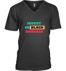 Invest In Black America Men's V-Neck Men's V-Neck - belovedtshirt