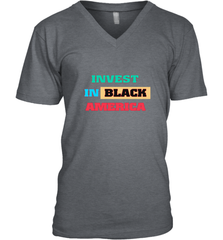 Invest In Black America Men's V-Neck Men's V-Neck - belovedtshirt