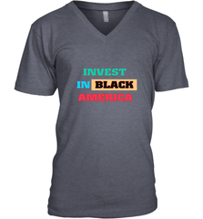 Invest In Black America Men's V-Neck Men's V-Neck - belovedtshirt