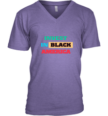 Invest In Black America Men's V-Neck Men's V-Neck - belovedtshirt