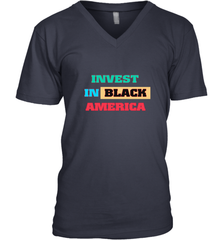 Invest In Black America Men's V-Neck Men's V-Neck - belovedtshirt