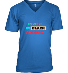 Invest In Black America Men's V-Neck Men's V-Neck - belovedtshirt
