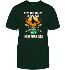 Broom Broke So I Became A fan of New York Jets  NFL Halloween Costume Men's T-Shirt Men's T-Shirt - belovedtshirt