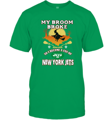 Broom Broke So I Became A fan of New York Jets  NFL Halloween Costume Men's T-Shirt Men's T-Shirt - belovedtshirt