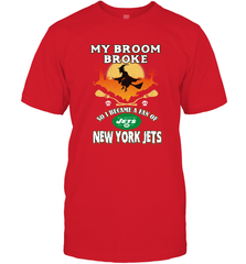 Broom Broke So I Became A fan of New York Jets  NFL Halloween Costume Men's T-Shirt Men's T-Shirt - belovedtshirt