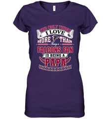 NFL The Only Thing I Love More Than Being A Atlanta Falcons Fan Is Being A Papa Football Women's V-Neck T-Shirt Women's V-Neck T-Shirt - belovedtshirt