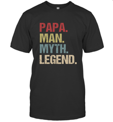 Papa Man Myth Legend Dad Father Men's T-Shirt Men's T-Shirt - belovedtshirt