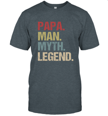 Papa Man Myth Legend Dad Father Men's T-Shirt Men's T-Shirt - belovedtshirt
