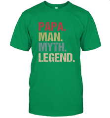 Papa Man Myth Legend Dad Father Men's T-Shirt Men's T-Shirt - belovedtshirt