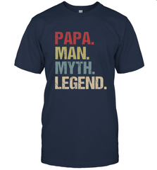 Papa Man Myth Legend Dad Father Men's T-Shirt Men's T-Shirt - belovedtshirt