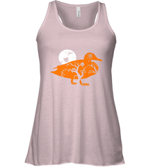 Funny Gift Witch Bat Web Moon Pumpkin Tree in Halloween Duck Women's Racerback Tank Women's Racerback Tank - belovedtshirt
