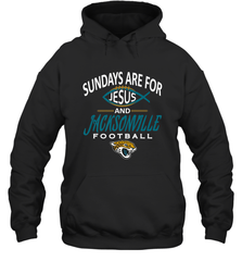Sundays Are For Jesus and Jacksonville Funny Football Hooded Sweatshirt Hooded Sweatshirt - belovedtshirt