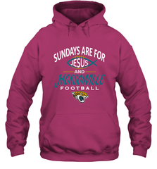 Sundays Are For Jesus and Jacksonville Funny Football Hooded Sweatshirt Hooded Sweatshirt - belovedtshirt