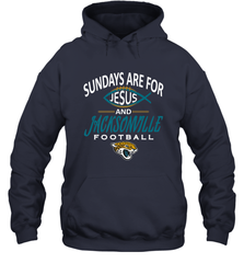 Sundays Are For Jesus and Jacksonville Funny Football Hooded Sweatshirt Hooded Sweatshirt - belovedtshirt