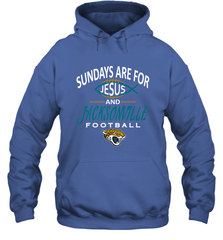 Sundays Are For Jesus and Jacksonville Funny Football Hooded Sweatshirt Hooded Sweatshirt - belovedtshirt