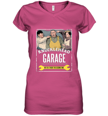 Knucklehead Garage Women's V-Neck T-Shirt Women's V-Neck T-Shirt - belovedtshirt