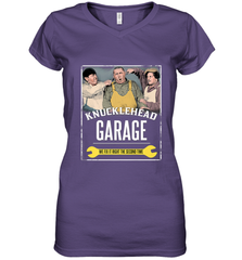 Knucklehead Garage Women's V-Neck T-Shirt Women's V-Neck T-Shirt - belovedtshirt