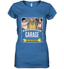 Knucklehead Garage Women's V-Neck T-Shirt Women's V-Neck T-Shirt - belovedtshirt