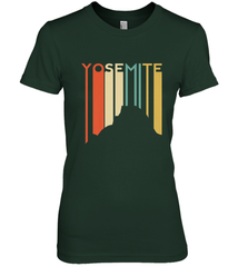 Yosemite National Park Retro Half Dome El Capitan Cali Women's Premium T-Shirt Women's Premium T-Shirt - belovedtshirt