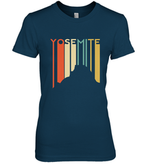 Yosemite National Park Retro Half Dome El Capitan Cali Women's Premium T-Shirt Women's Premium T-Shirt - belovedtshirt