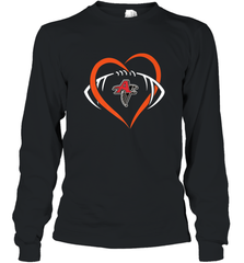 NFLAtlanta Falcons Heart Love Football Long Sleeve T-Shirt Long Sleeve T-Shirt - belovedtshirt