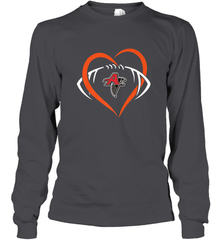 NFLAtlanta Falcons Heart Love Football Long Sleeve T-Shirt Long Sleeve T-Shirt - belovedtshirt