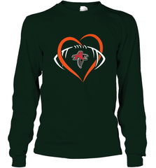 NFLAtlanta Falcons Heart Love Football Long Sleeve T-Shirt Long Sleeve T-Shirt - belovedtshirt