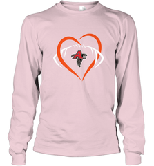 NFLAtlanta Falcons Heart Love Football Long Sleeve T-Shirt Long Sleeve T-Shirt - belovedtshirt