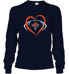 NFLAtlanta Falcons Heart Love Football Long Sleeve T-Shirt
