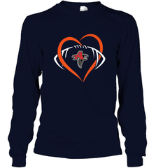 NFLAtlanta Falcons Heart Love Football Long Sleeve T-Shirt Long Sleeve T-Shirt - belovedtshirt