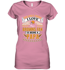 NFL The Only Thing I Love More Than Being A Cleveland Browns Fan Is Being A Papa Football Women's V-Neck T-Shirt Women's V-Neck T-Shirt - belovedtshirt