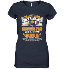 NFL The Only Thing I Love More Than Being A Cleveland Browns Fan Is Being A Papa Football Women's V-Neck T-Shirt Women's V-Neck T-Shirt - belovedtshirt