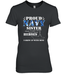 US Military Proud Navy Sister Men or Women Women's Premium T-Shirt Women's Premium T-Shirt - belovedtshirt