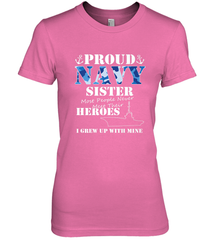 US Military Proud Navy Sister Men or Women Women's Premium T-Shirt Women's Premium T-Shirt - belovedtshirt
