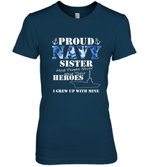 US Military Proud Navy Sister Men or Women Women's Premium T-Shirt Women's Premium T-Shirt - belovedtshirt