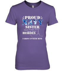 US Military Proud Navy Sister Men or Women Women's Premium T-Shirt Women's Premium T-Shirt - belovedtshirt