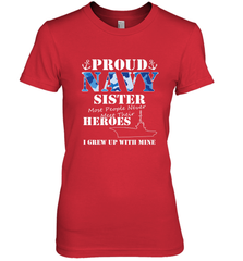 US Military Proud Navy Sister Men or Women Women's Premium T-Shirt Women's Premium T-Shirt - belovedtshirt