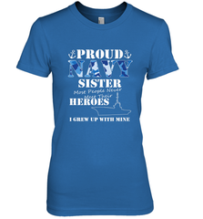 US Military Proud Navy Sister Men or Women Women's Premium T-Shirt Women's Premium T-Shirt - belovedtshirt