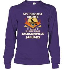 Broom Broke So I Became A Fan of Jacksonville Jaguars NFL Halloween Costume Long Sleeve T-Shirt Long Sleeve T-Shirt - belovedtshirt