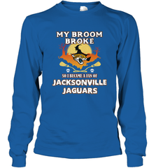 Broom Broke So I Became A Fan of Jacksonville Jaguars NFL Halloween Costume Long Sleeve T-Shirt Long Sleeve T-Shirt - belovedtshirt