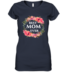 Cool Best Mom Ever Women's V-Neck T-Shirt Women's V-Neck T-Shirt - belovedtshirt