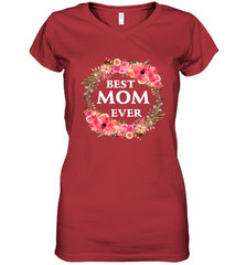 Cool Best Mom Ever Women's V-Neck T-Shirt Women's V-Neck T-Shirt - belovedtshirt