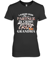 Crazy Grandma design Women's Premium T-Shirt Women's Premium T-Shirt - belovedtshirt