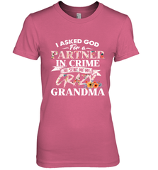 Crazy Grandma design Women's Premium T-Shirt Women's Premium T-Shirt - belovedtshirt