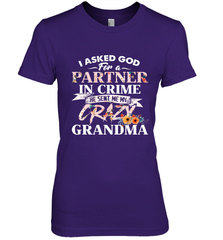 Crazy Grandma design Women's Premium T-Shirt Women's Premium T-Shirt - belovedtshirt
