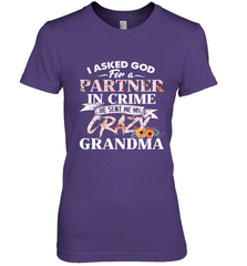 Crazy Grandma design Women's Premium T-Shirt Women's Premium T-Shirt - belovedtshirt