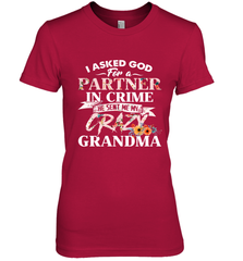 Crazy Grandma design Women's Premium T-Shirt Women's Premium T-Shirt - belovedtshirt